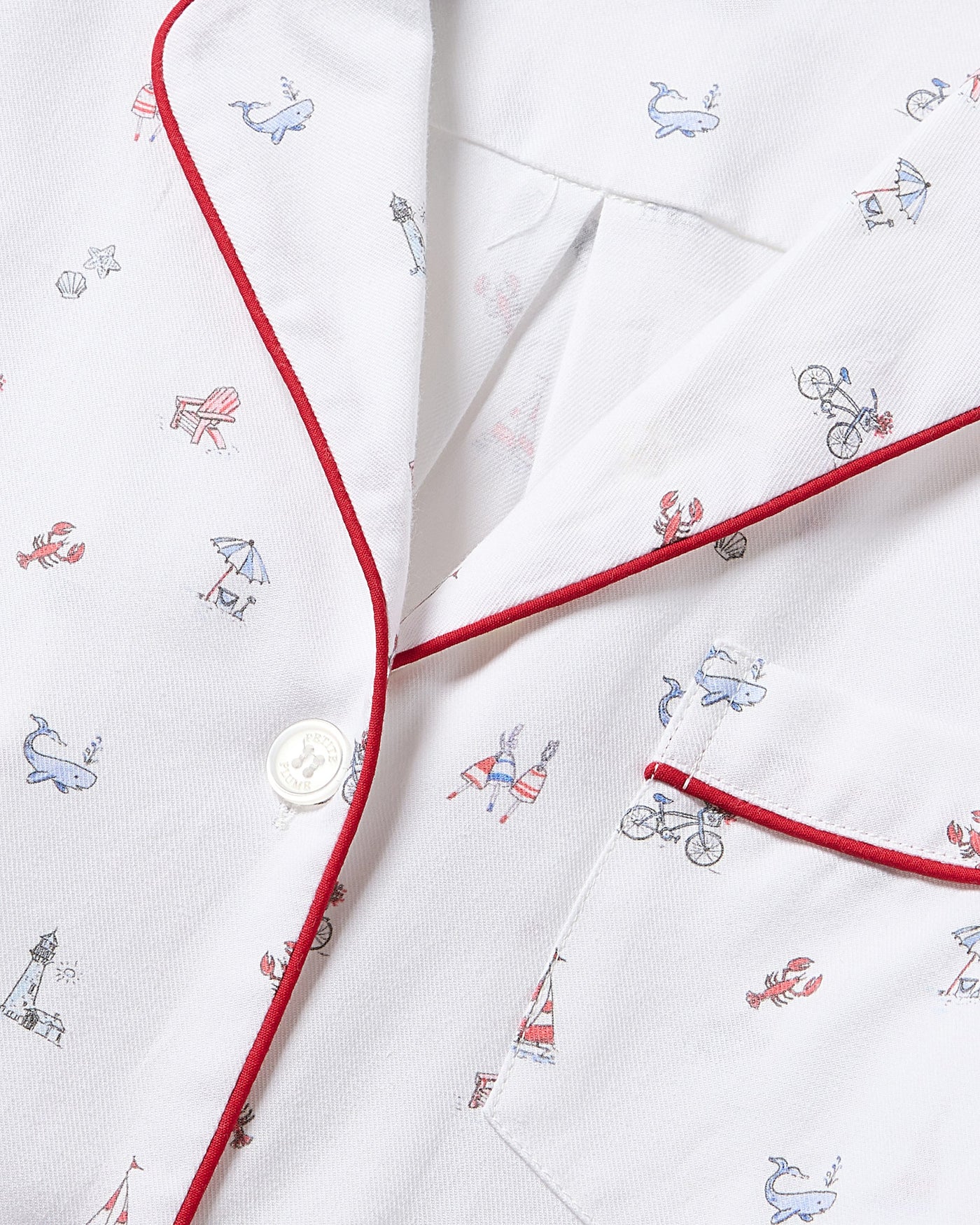 Petite Plume Coastal Charms Twill Short Set Pajamas