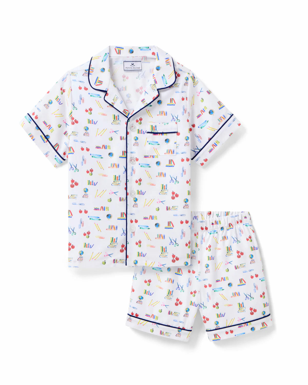 Petite Plume Literary Lessons Twill Short Set Pajamas
