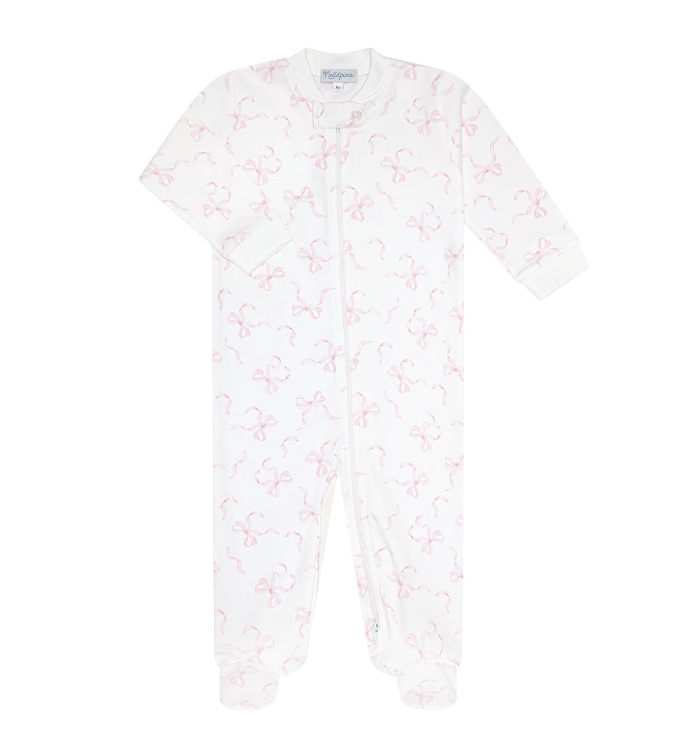 Nellapima Charming Bows Zipper Footie
