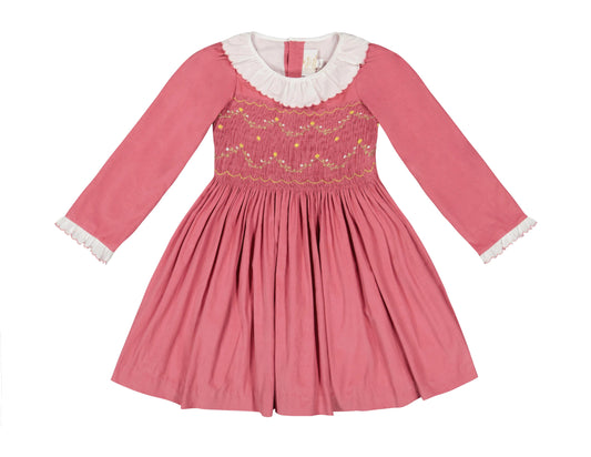 Antionette Paris Chiara Pink Smocked Dress