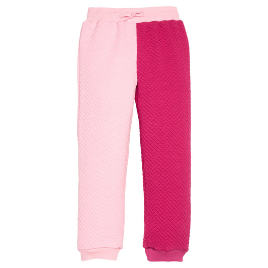 Color Block Jogger- Pink and Cranberry