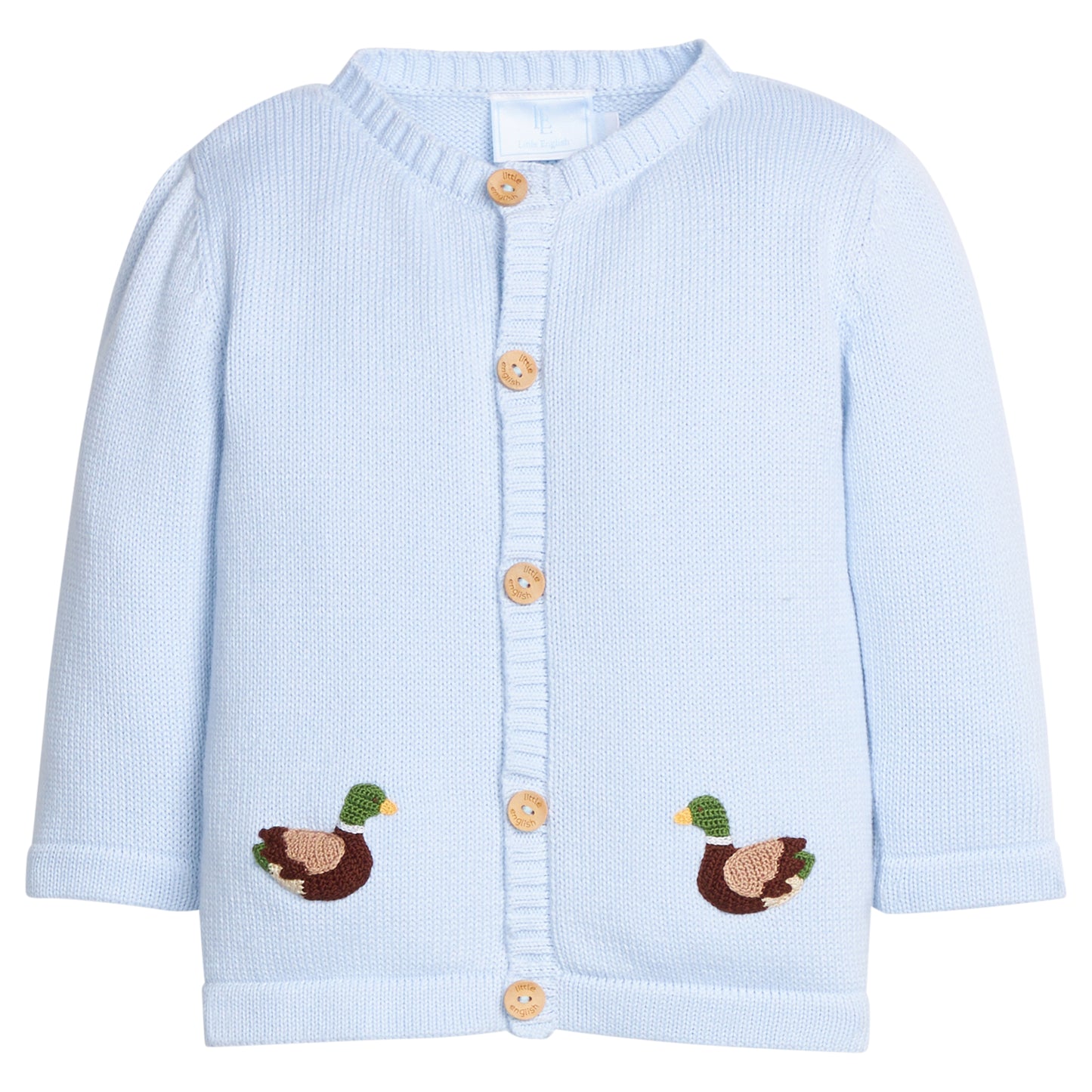 Little English Mallard Crochet Cardigan