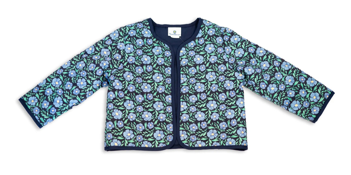 Florence Eiseman Floral Print Quilted Jacket