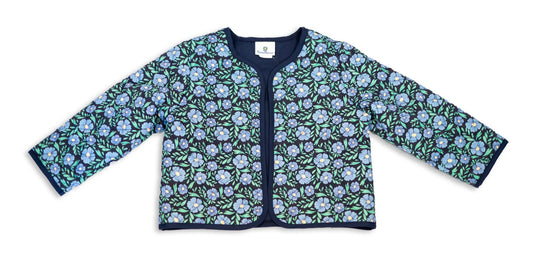 Florence Eiseman Floral Print Quilted Jacket