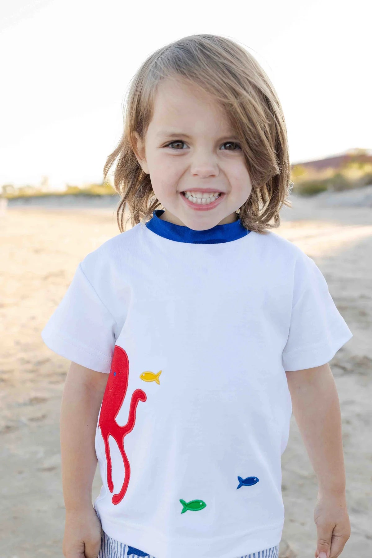 Florence Eiseman Knit Shirt With Octopus And Fish