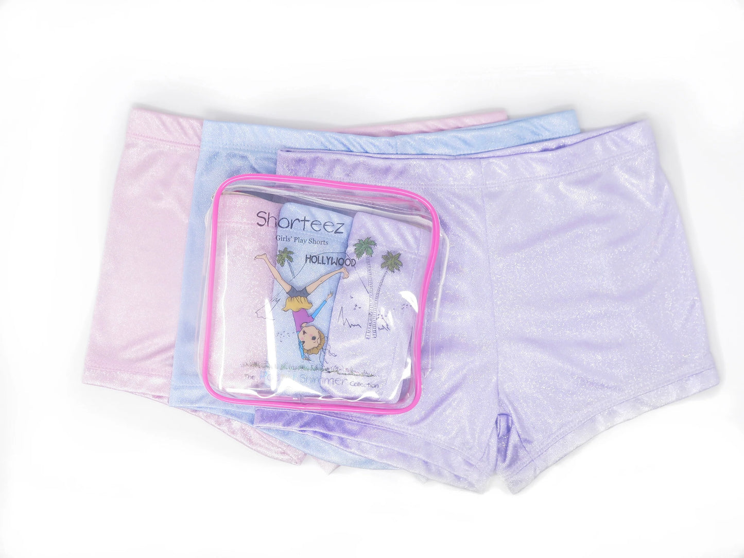 Shorteez Pastel Shimmer Girl's Play Shorts