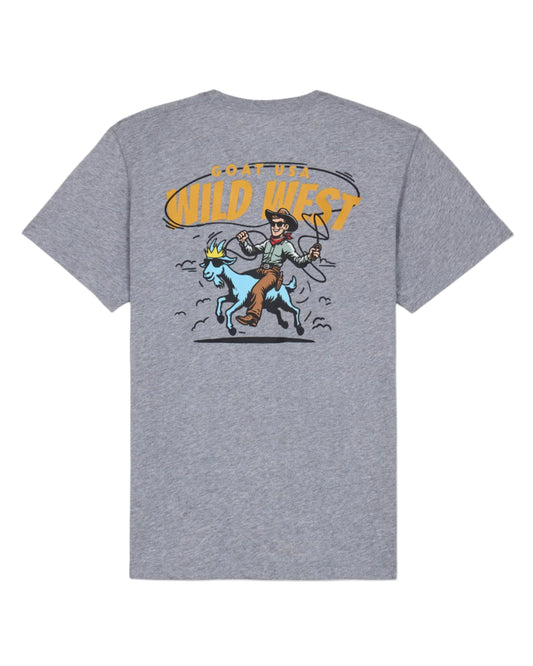 GOAT USA Wild West T-Shirt- Gray
