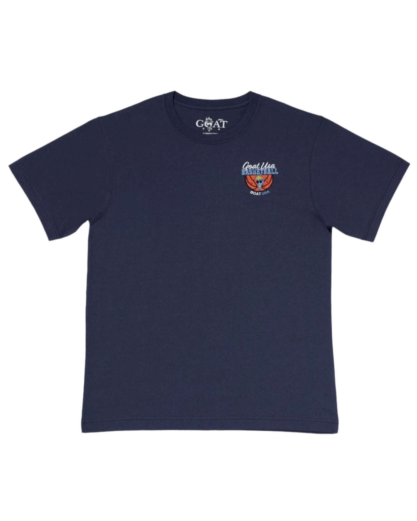 GOAT USA Game Time Basketball T-Shirt- Navy