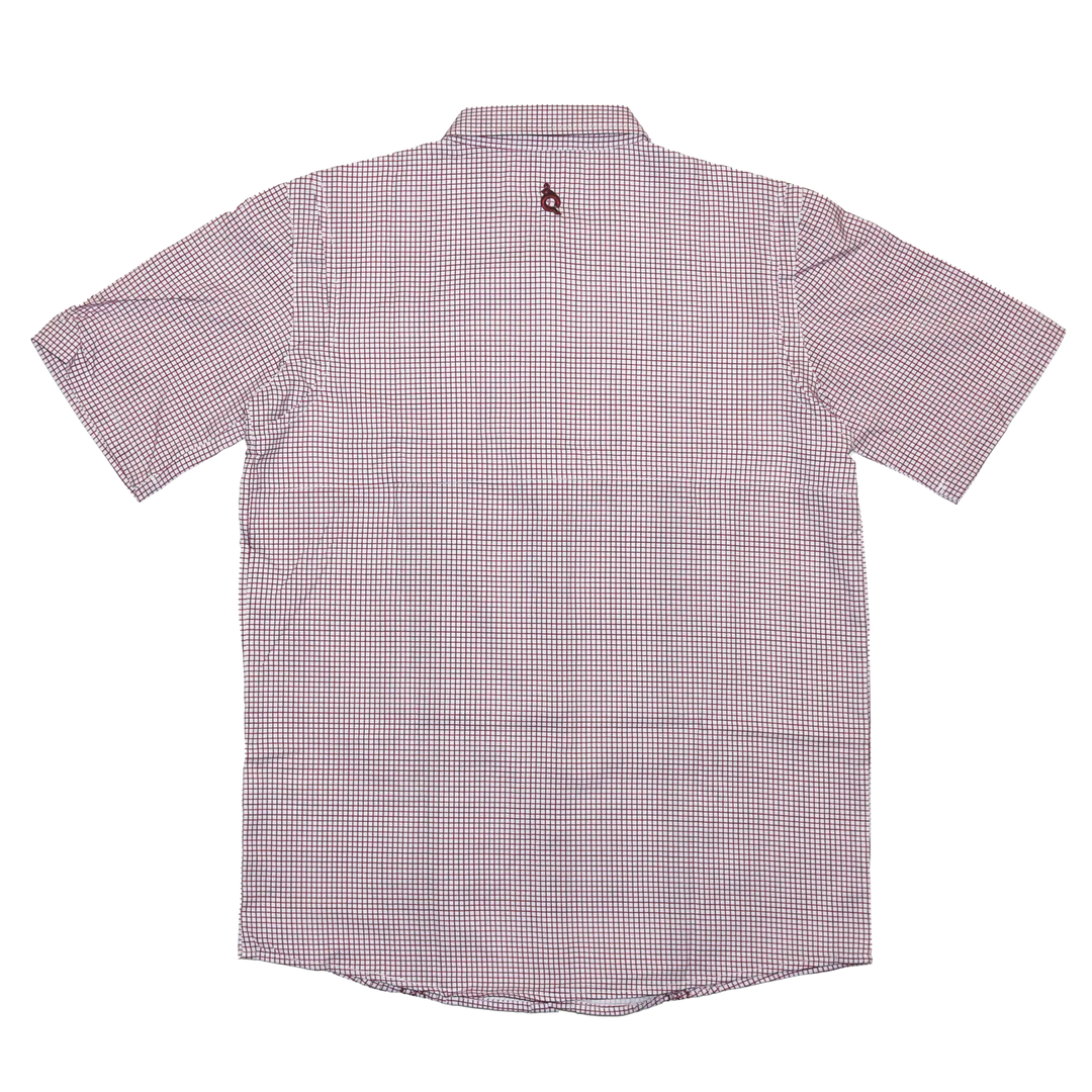 BlueQauil's "Gameday" Guayabera for kids in maroon.