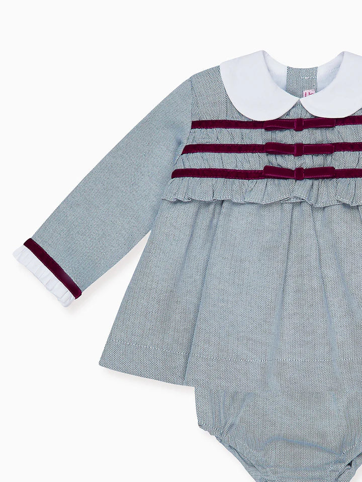 La Coqueta Light Blue Garcia Baby Girl Set