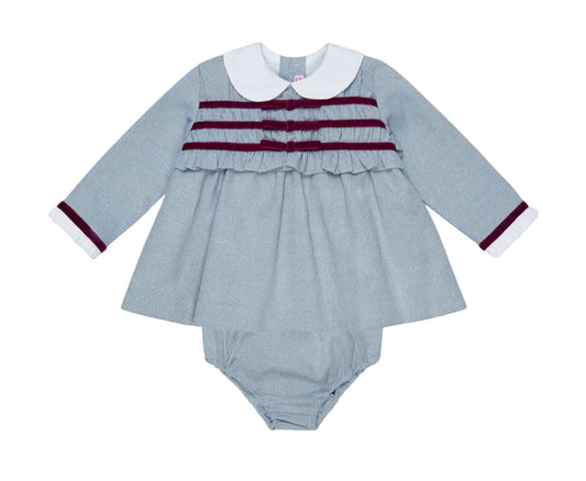 La Coqueta Light Blue Garcia Baby Girl Set