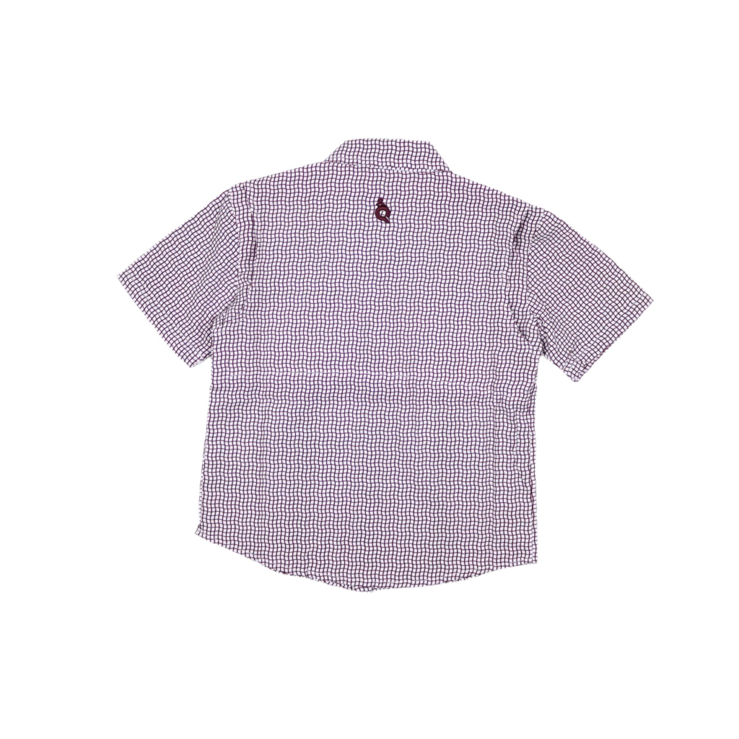 Wave Check Gameday Guayabera - Maroon