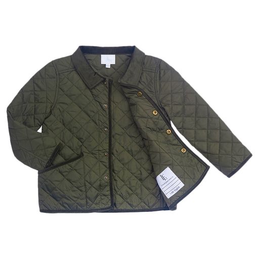 Little English Classic Quilted Jacket - Olive
