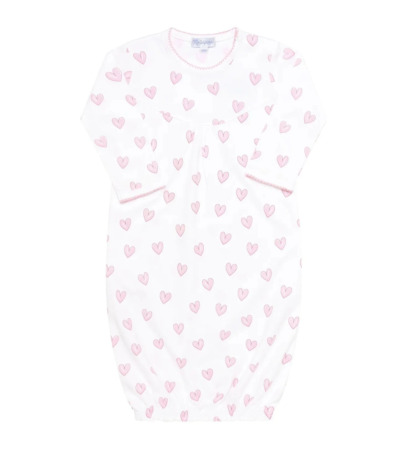 Nellapima Pink Heart Print Gown