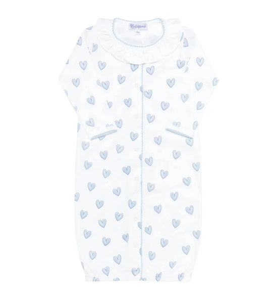Nellapima Blue Heart Print Converter Gown