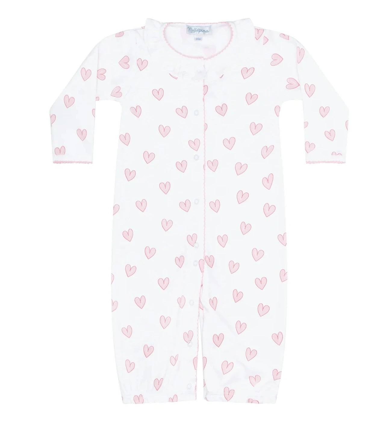 Nellapima Pink Heart Print Converter Gown