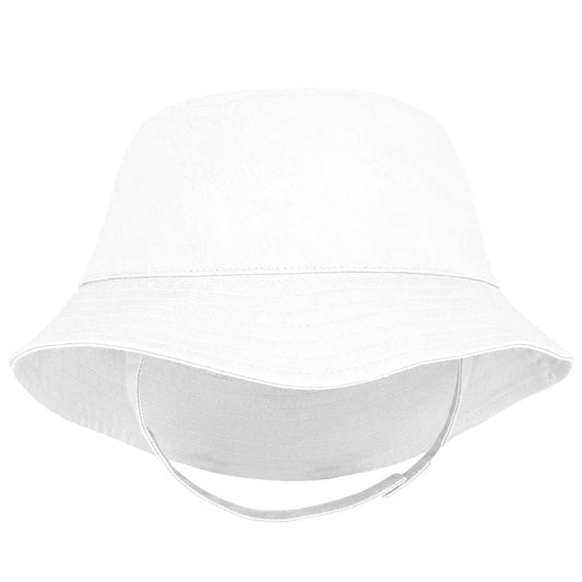 Cotton Twill Bucket Hat- White