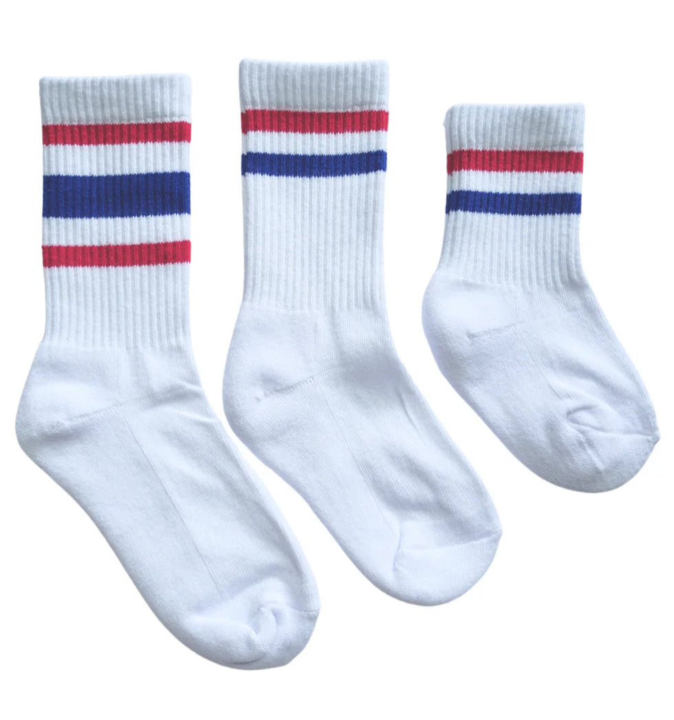 Tarry's Apparel Co. Game Day Socks- Blue and Red
