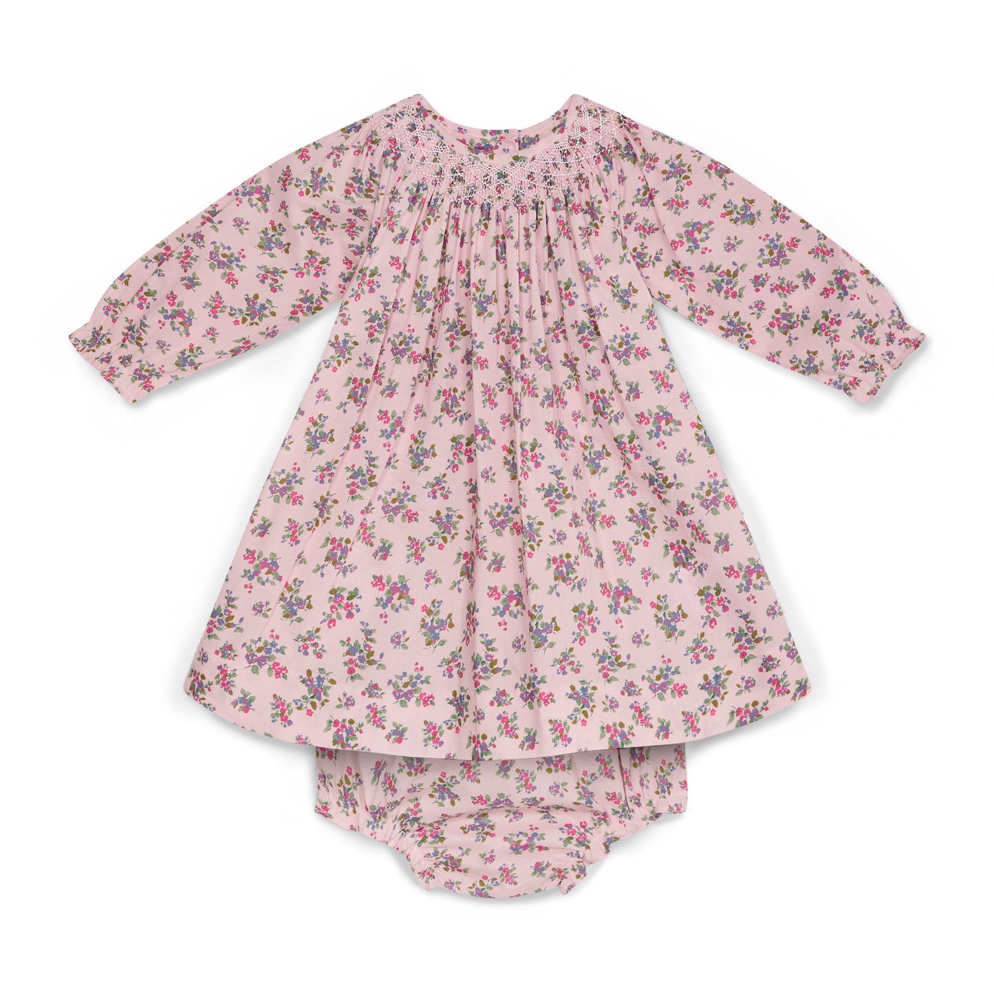 Question Everything Smocked Floral Baby Dress