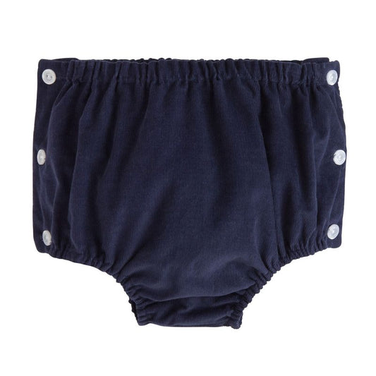 Little English Jam Panty- Navy Corduroy