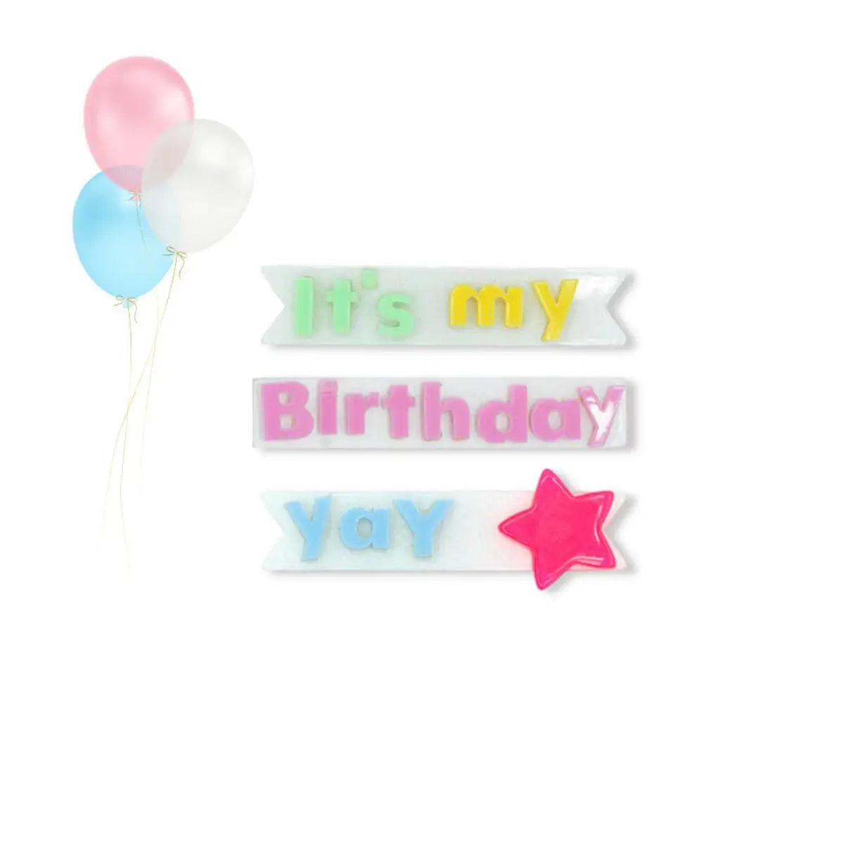 Lilies & Roses It's My Birthday Alligator Clips