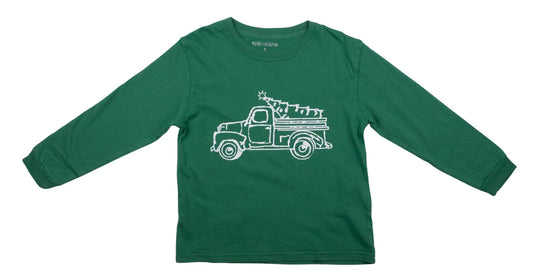 Green Truck With Tree T-Shirt