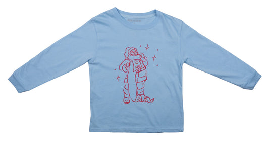 Light Blue Santa's Good List T-Shirt