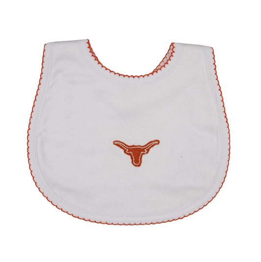 Lil' Longhorn Embroidered Bib made by Magnolia Baby.
