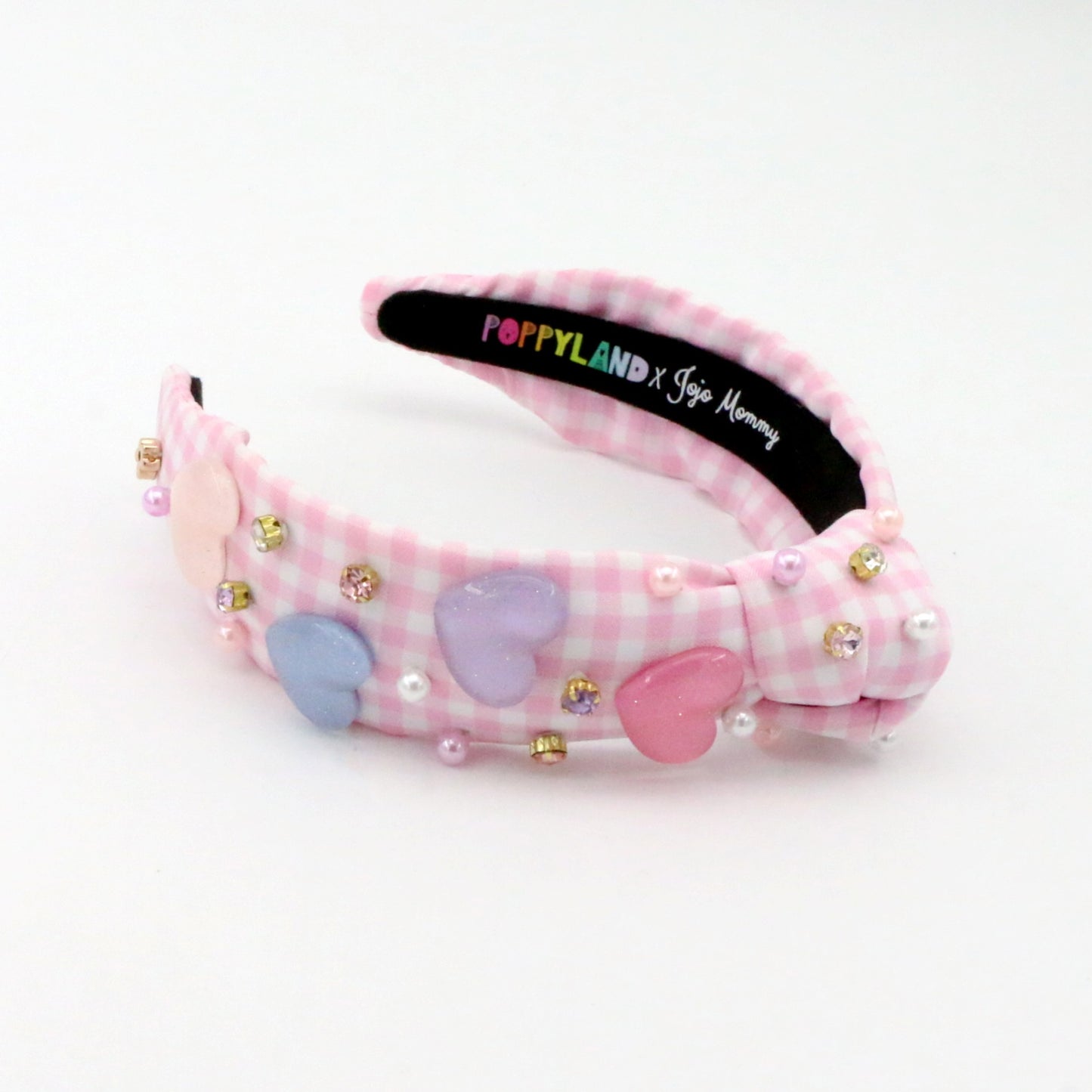 Pastel Hearts Knot Headband