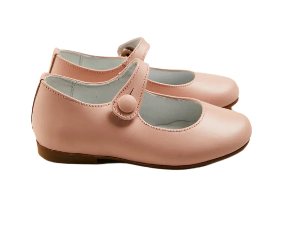 Pepa London Pink Leather Mary Jane Shoes