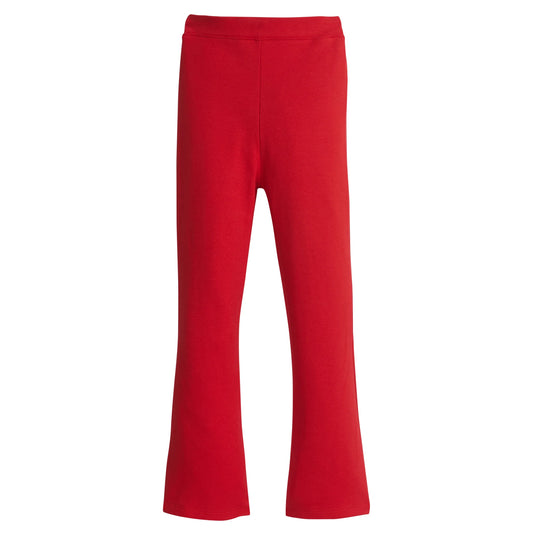 Little English Kick Flare Leggings - Red