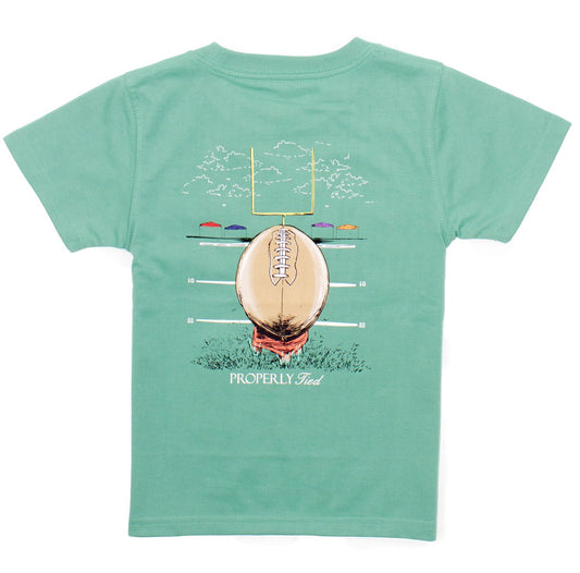 Properly Tied Field Goal Short Sleeve Tee-Ivy