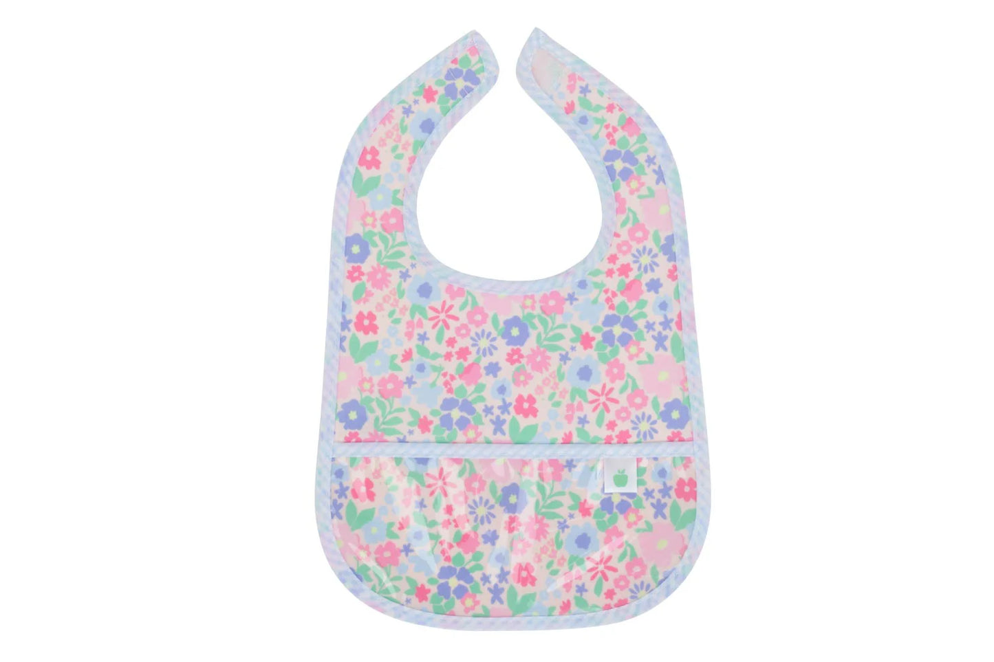 Apple of My Isla The Wipe It Bib- Ditsy Floral