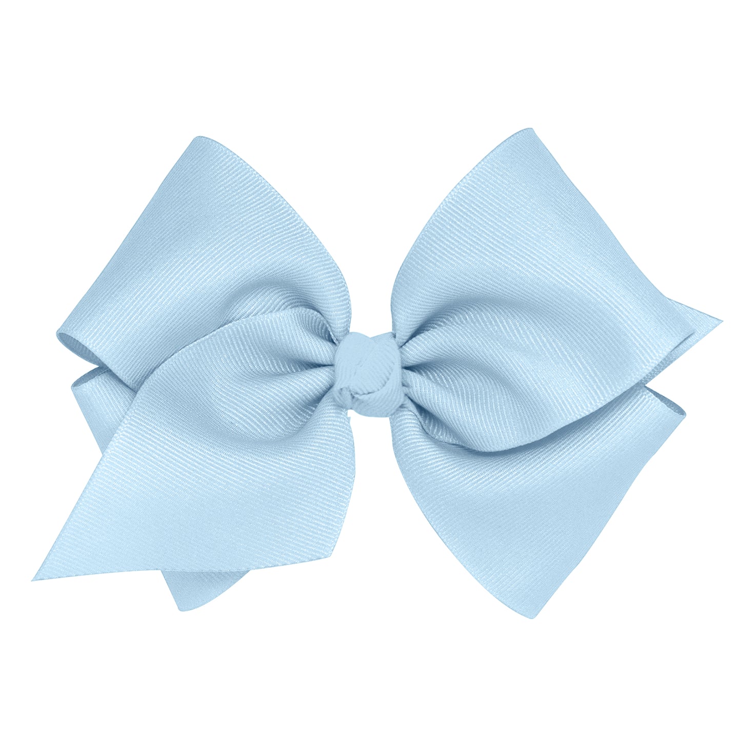 King Grosgrain Hair Bow with Center Knot - Millennium Blue
