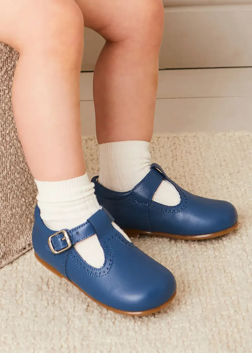T-Bar Baby Shoes in Blue
