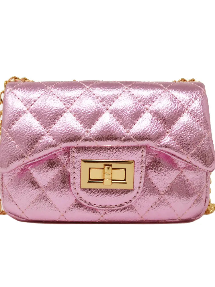 Zomi Gems Metallic Classic Mini Purse Light Pink Jojo Mommy