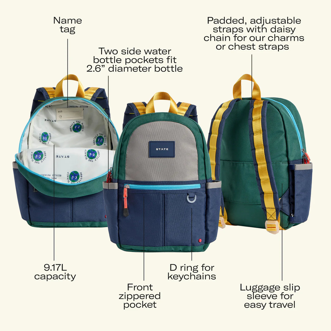Kane Mini Backpack- Neon Space