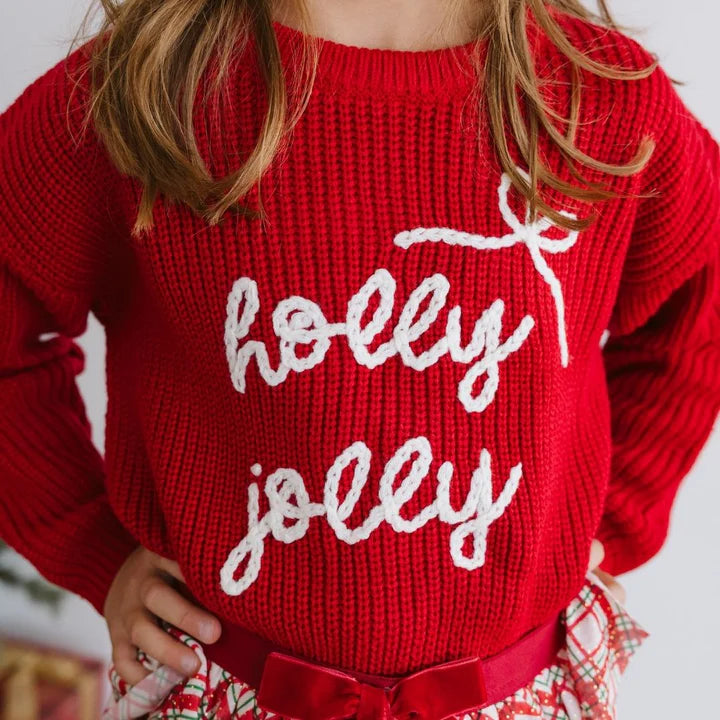 Holly Jolly Bow Knit Sweater