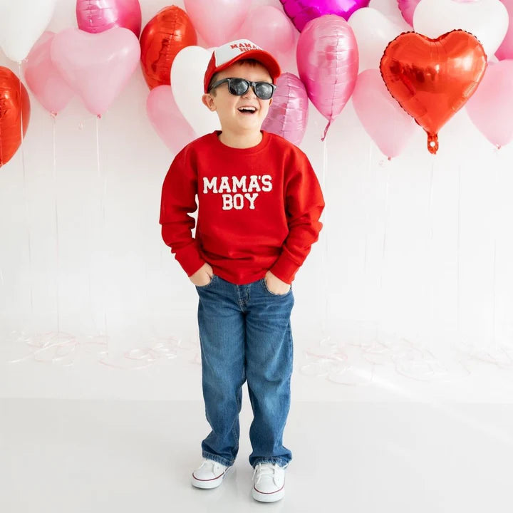 Sweet Wink Mama's Boy Valentine's Day Sweatshirt