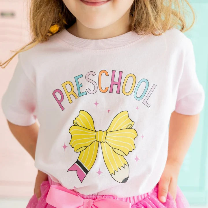 Sweet Wink Preschool Pencil Bow Short Sleeve T-Shirt - Ballet