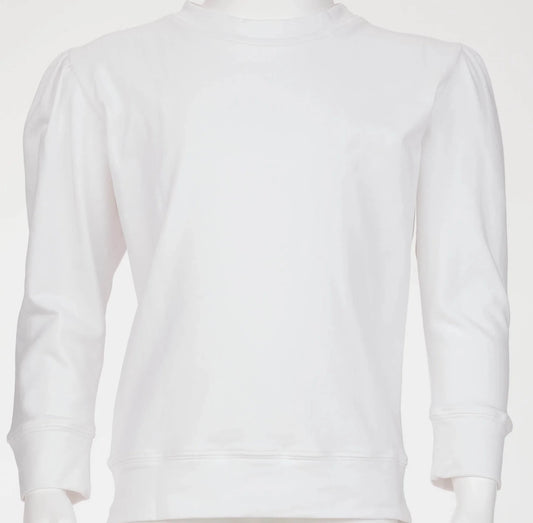 Azarhia Holly Sweatshirt- White French Terry