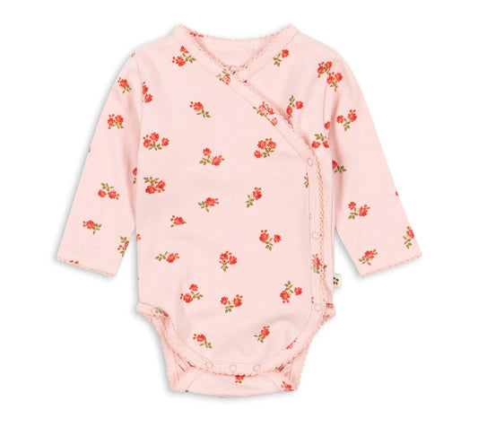 Konges Slojd Rosa Pink Basic Newborn Bodysuit
