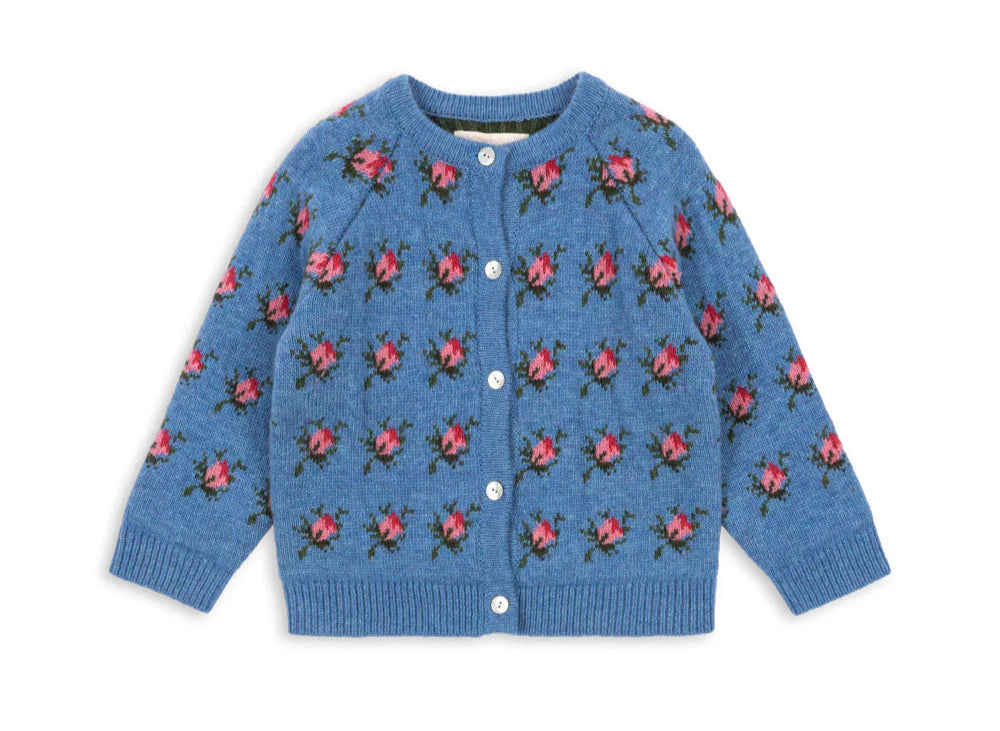 Konges Slojd Belou Knit Collar Cardigan- Rosie Shade