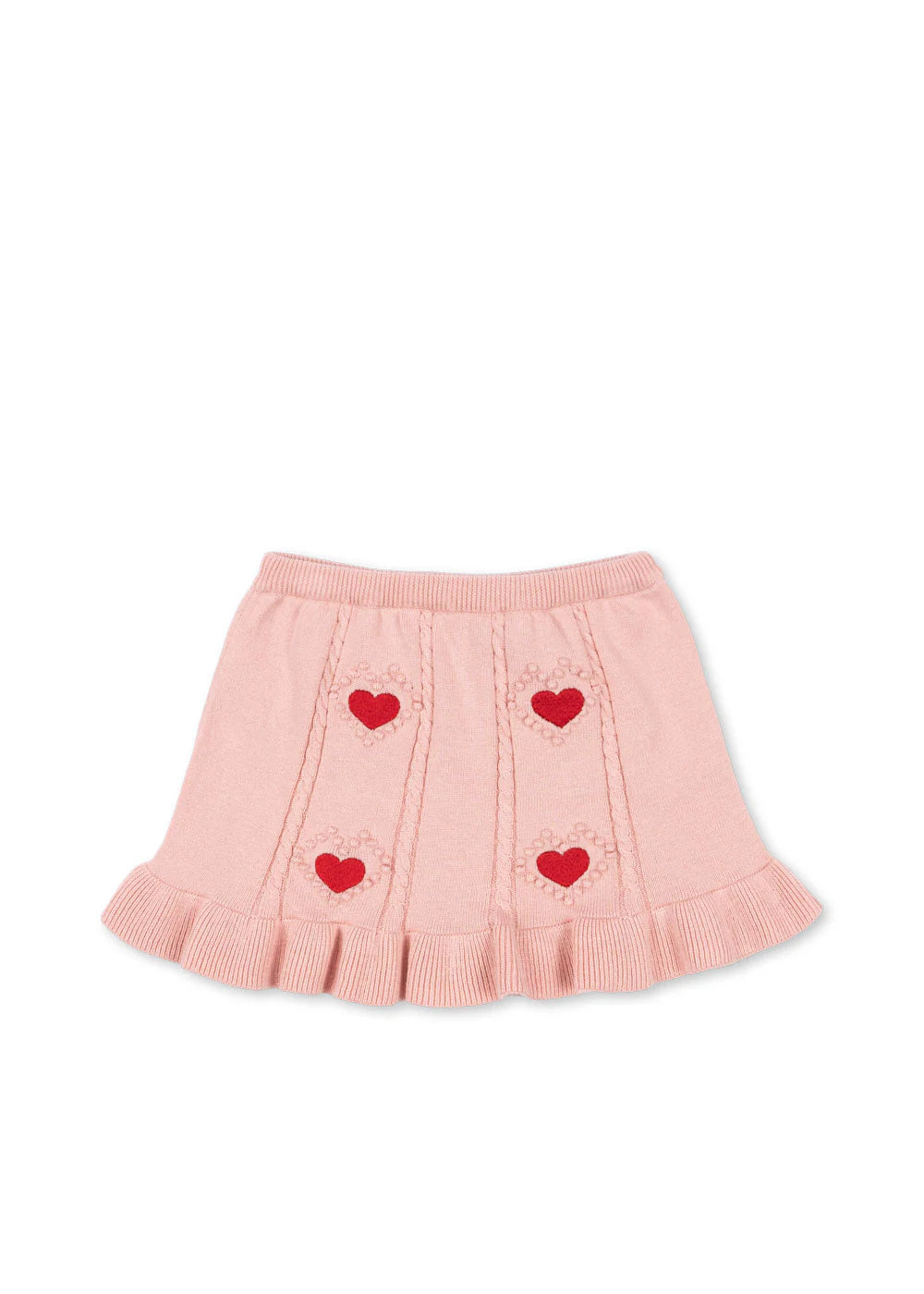 Soleil Knit Skirt- Silver Pink