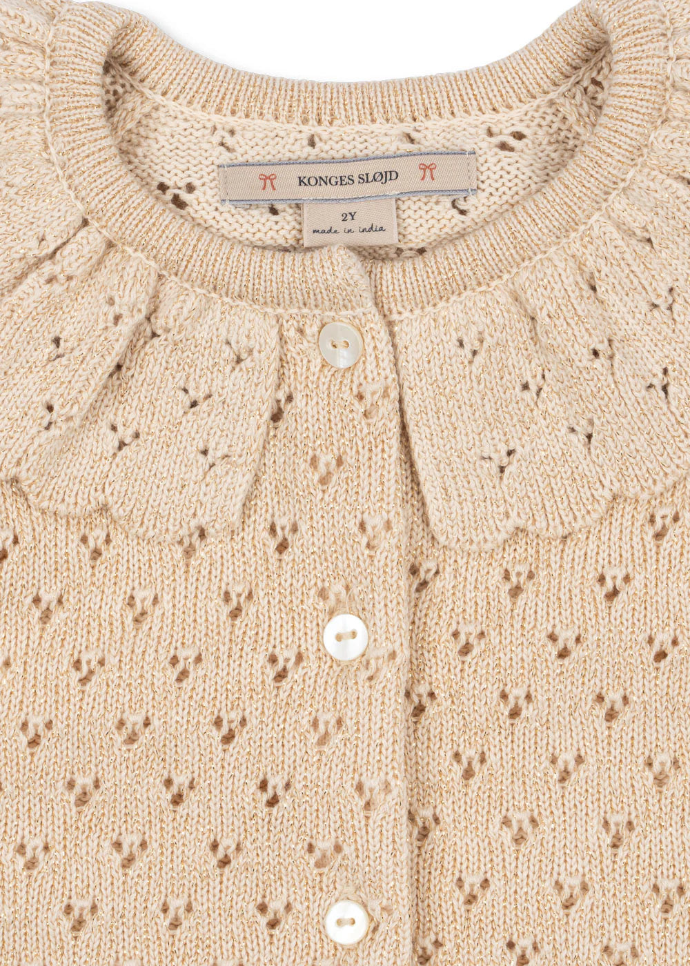 Holiday Knit Cardigan- Buttercream