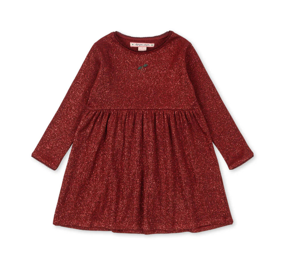 Konges Slojd Roli Dress- Red Dahlia
