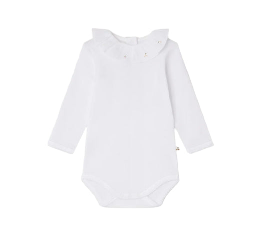 Bonpoint April Onesie- Natural White