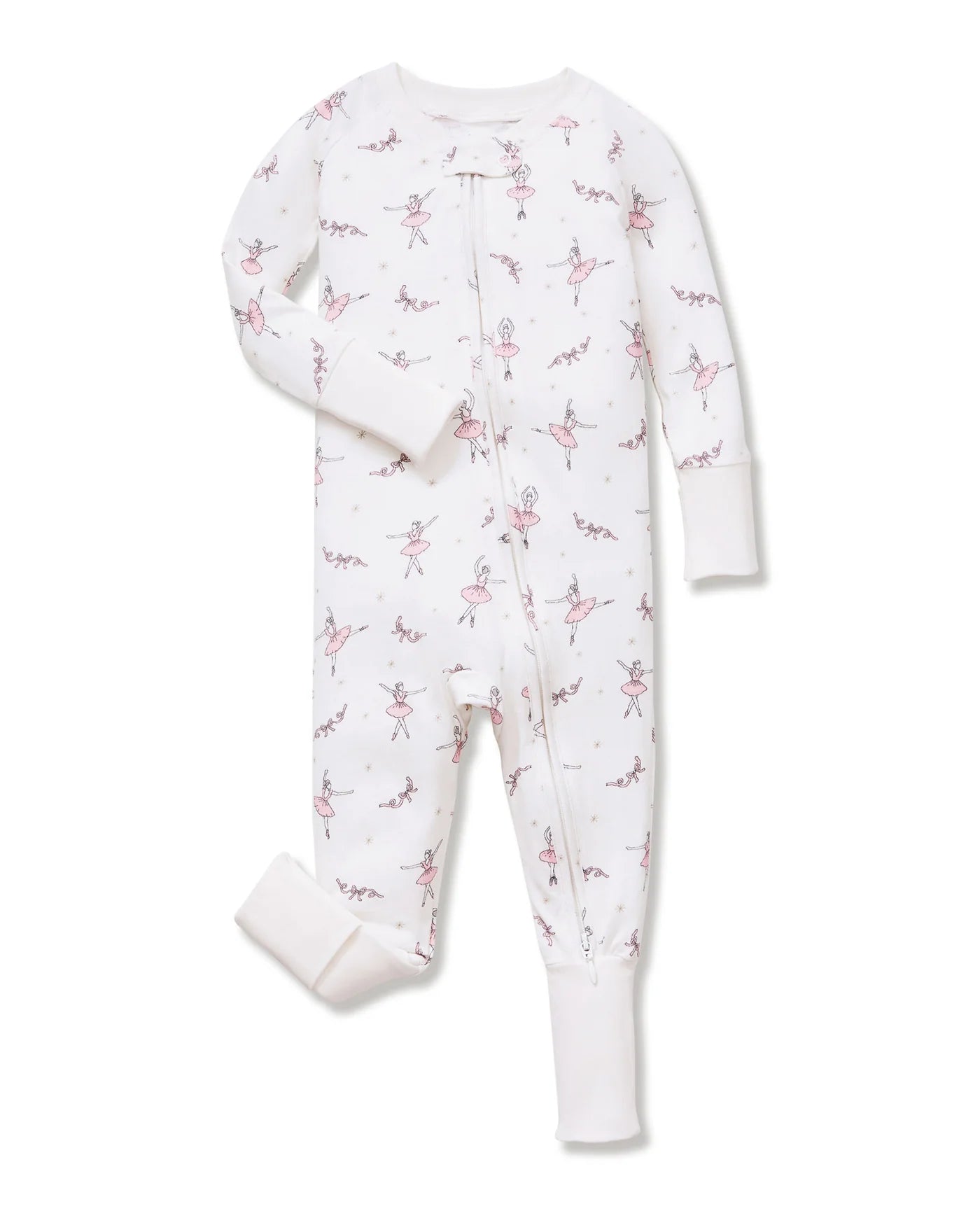 Petite Plume Sugar Plum Fairy Pima Peekaboo Romper