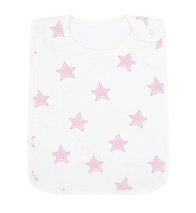 Nellapima Pink Stars Print Feeding Bib