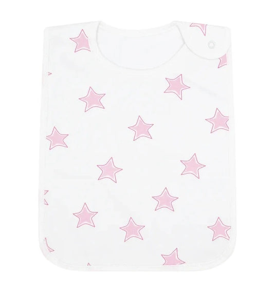 Nellapima Pink Stars Print Feeding Bib